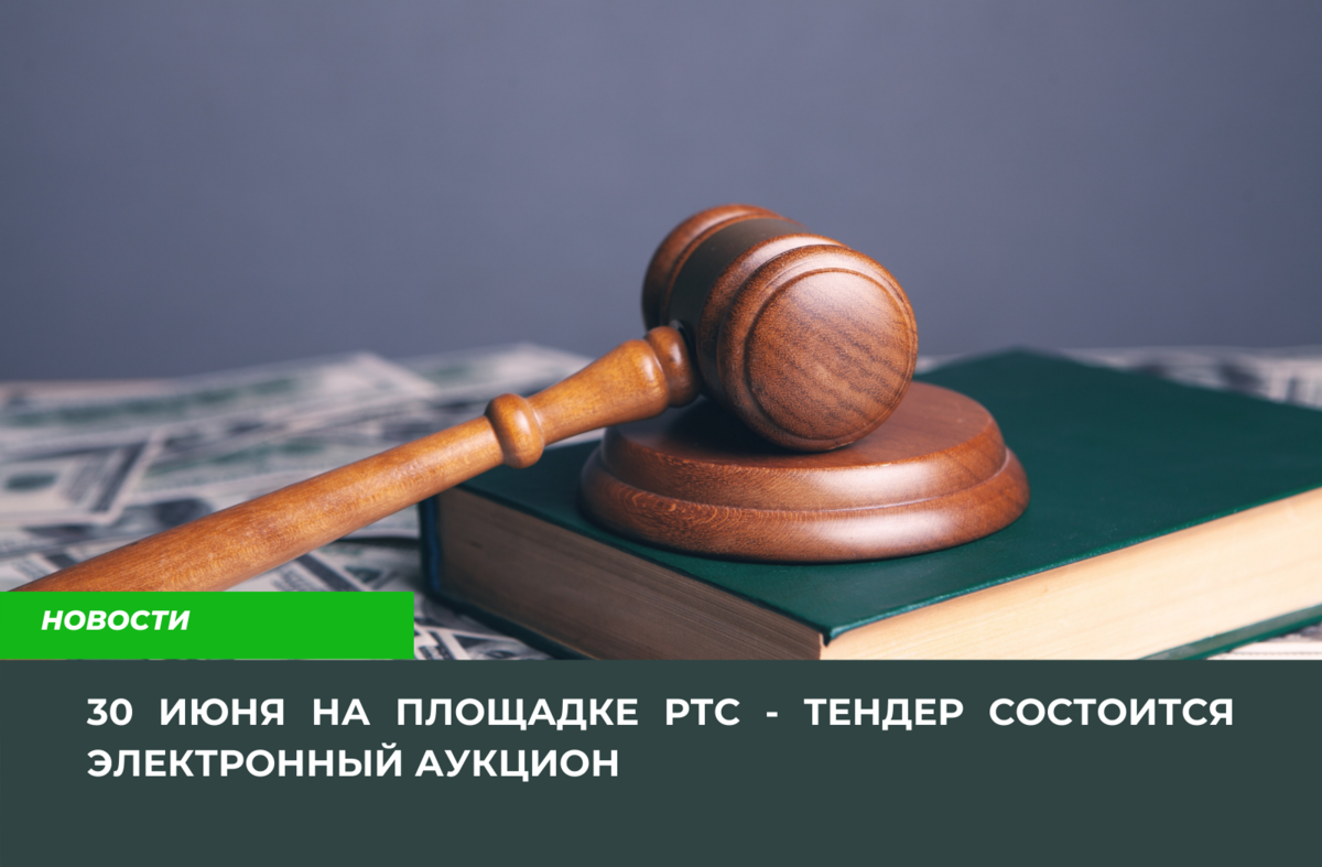 30 июня на площадке РТС-Тендер состоится электронный Аукцион